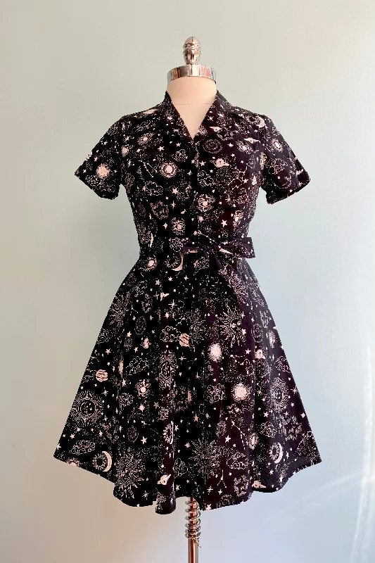 Lunar Shirtwaist Mini Dress by Eva Rose