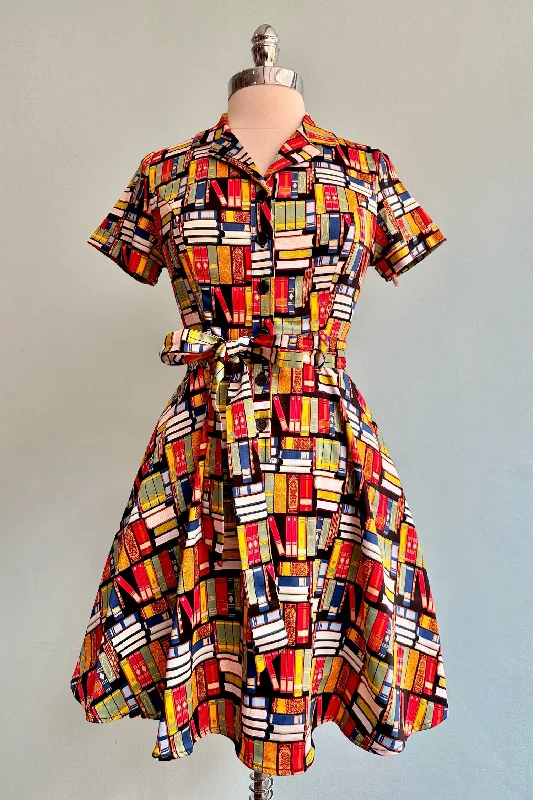 Book Mini Shirtwaist Dress by Eva Rose