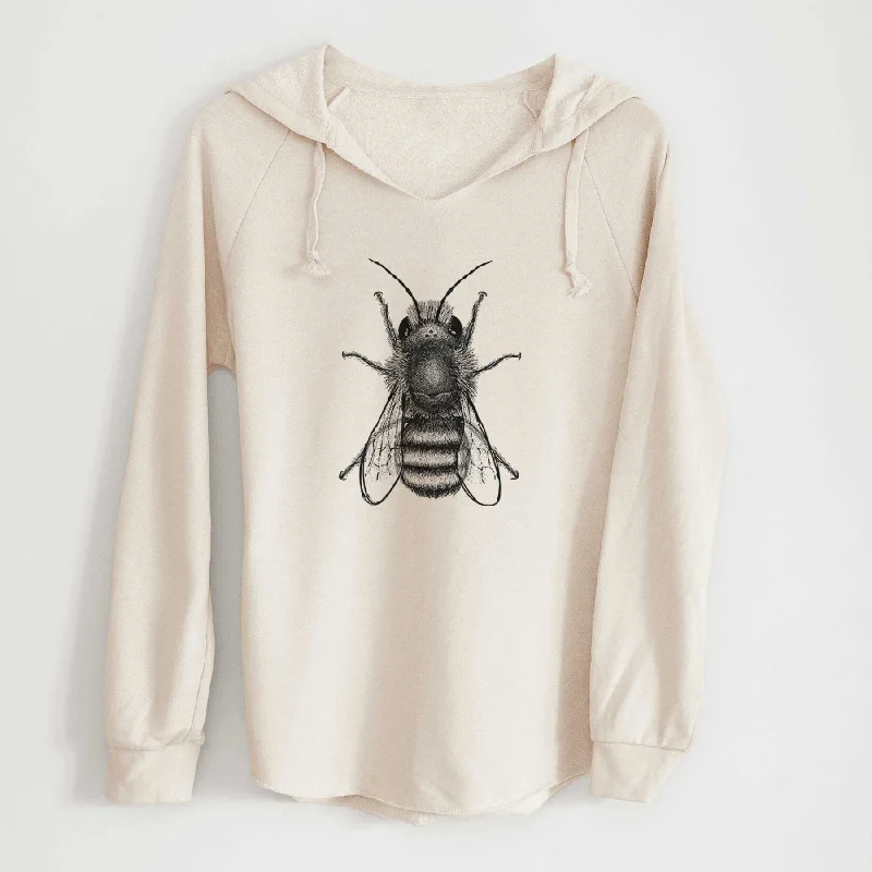 Osmia Bicornis - Red Mason Bee - Cali Wave Hooded Sweatshirt