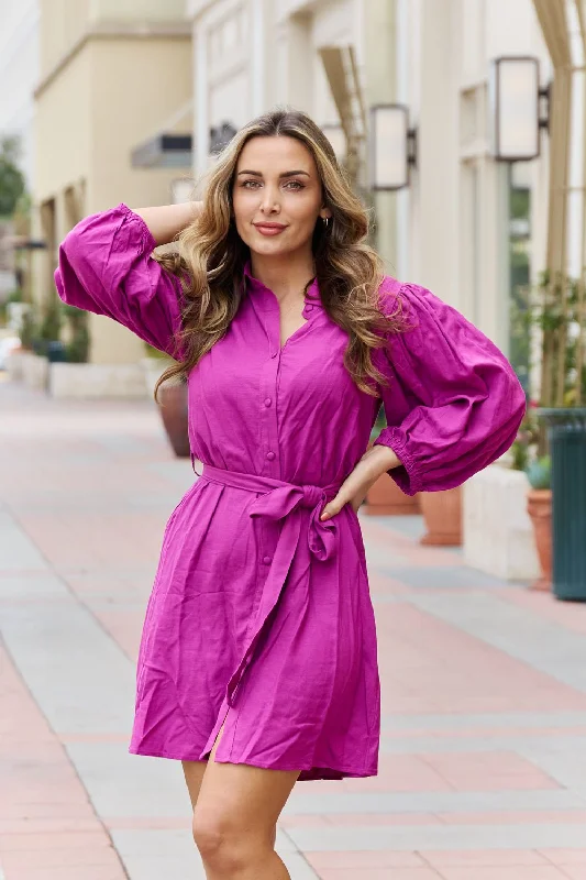 Dress in Magenta