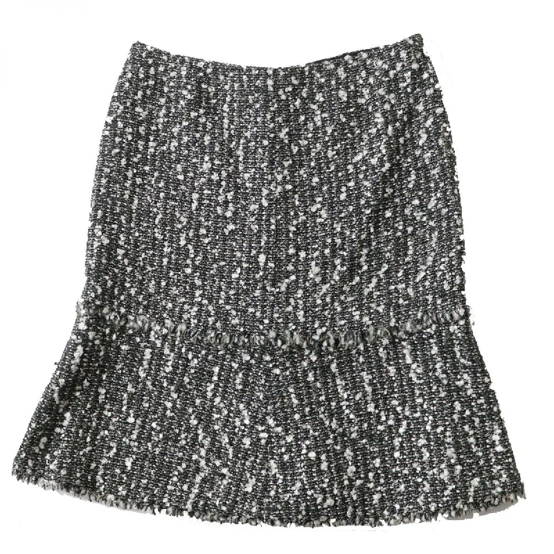 Chanel COCO Mark Tweed Mermaid Skirt Multi 40