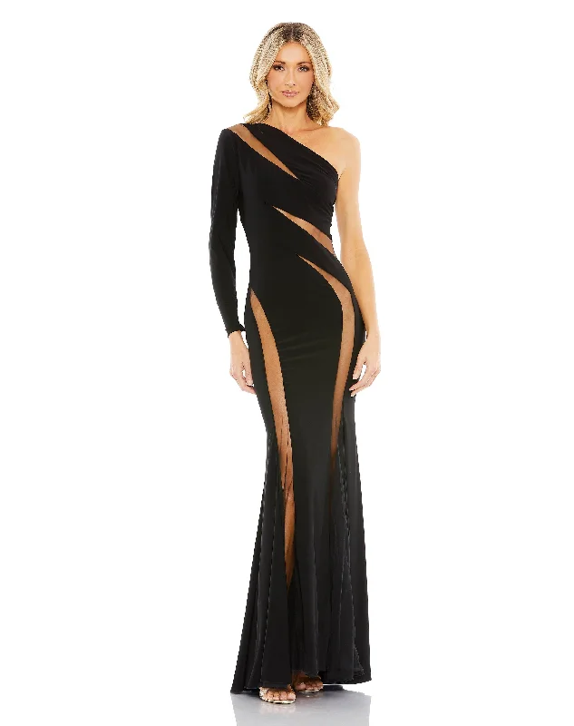 Mac Duggal 11311 Long One Shoulder Formal Dress