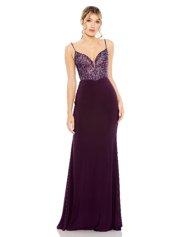 Mac Duggal 50709 Long Formal Fitted Prom Dress