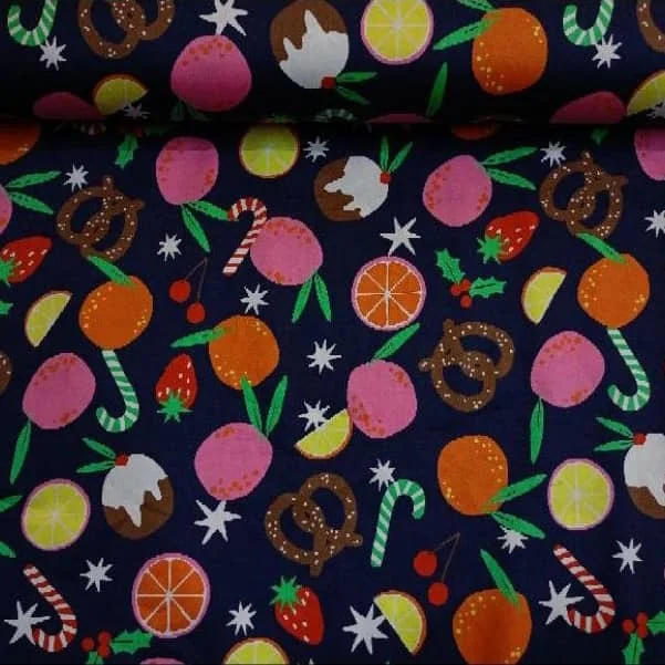 Christmas Cotton - Figgy Pudding Print Made to Order (Size 14-40)