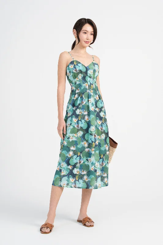 Marion Printed Strap Midaxi Dress