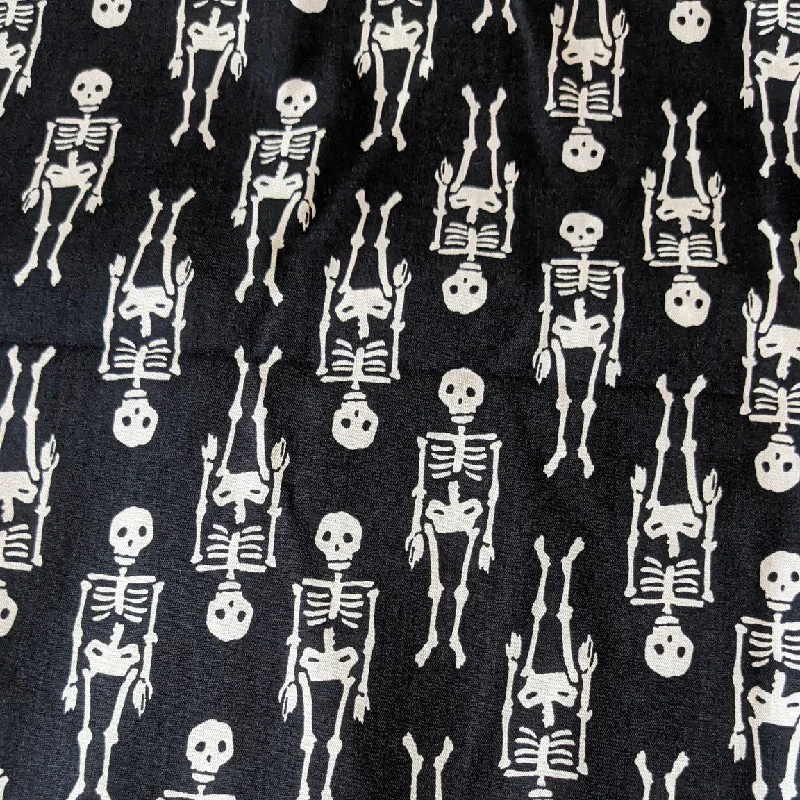 Spooky Cute Dresses & Blouses - Black and White Skellies Print - Made to Order