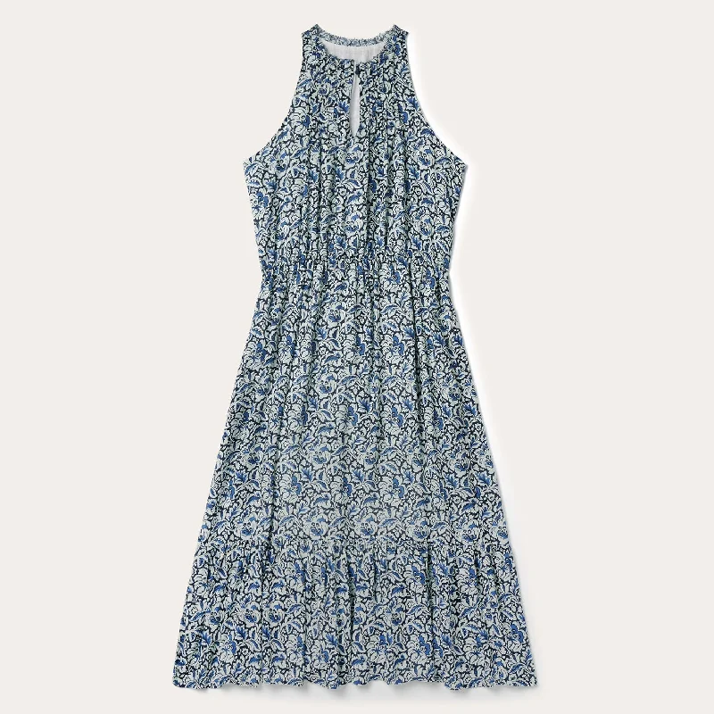 Stetson Indigo Tapestry Print Prairie Dress