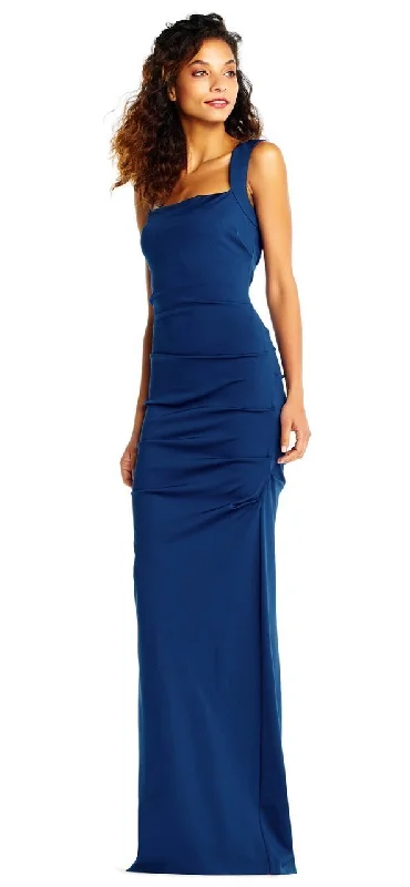 Adrianna Papell - Square Neck Cutout Back Draped Gown AP1E202260SC