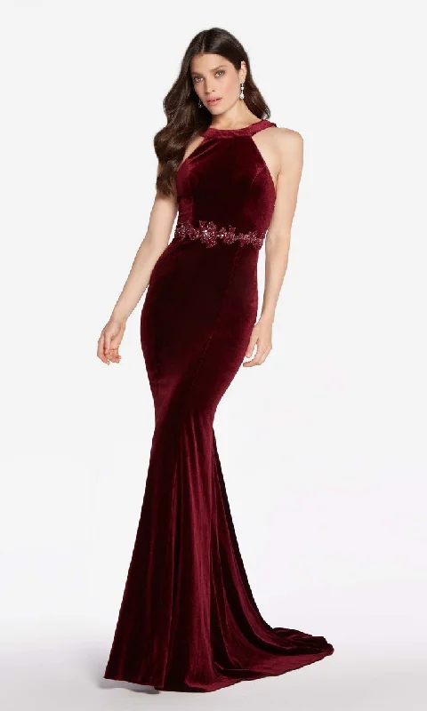 Alyce Paris - Form Fitting Open Back Velvet Evening Dress 60072SC