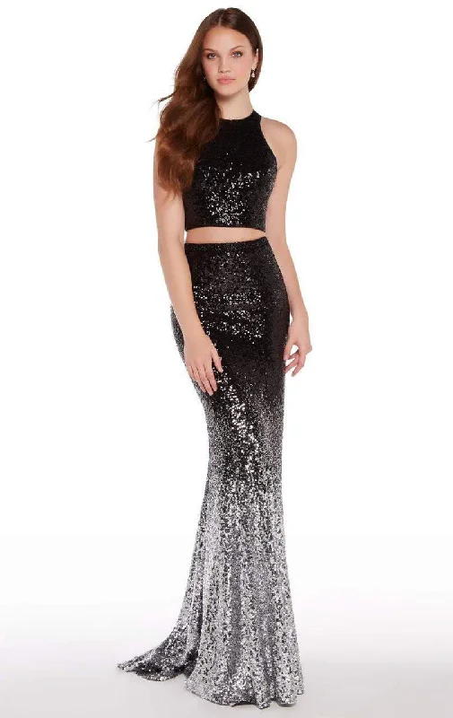 Alyce Paris - Sleeveless Embellished Ombre Evening Dress 60031SC