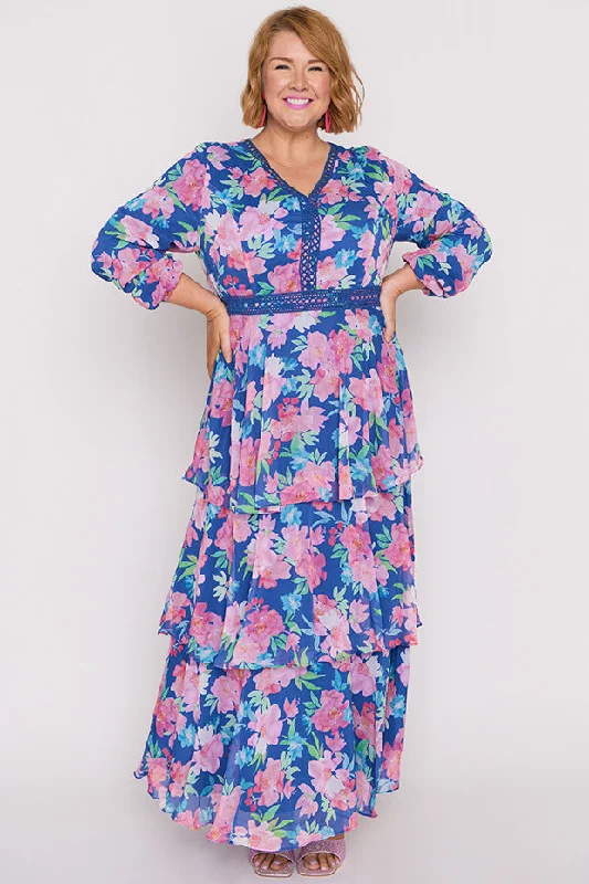 Cacy Tropical Watercolour Dress