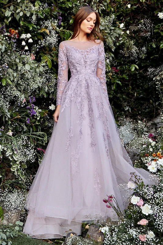 Celestial Couture: Enchanting Gown with Intricate Embroidery and Flowing Silhouette