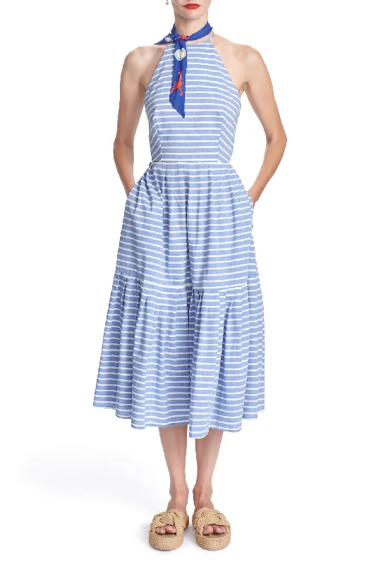 THE CHRISLEY DRESS - Chambray Stripe