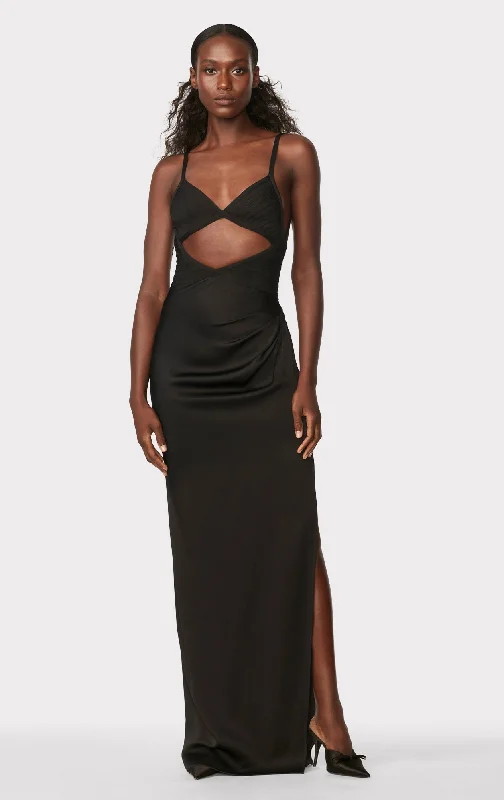 HERVÉ LÉGER X LAW ROACH Draped Cutout Gown