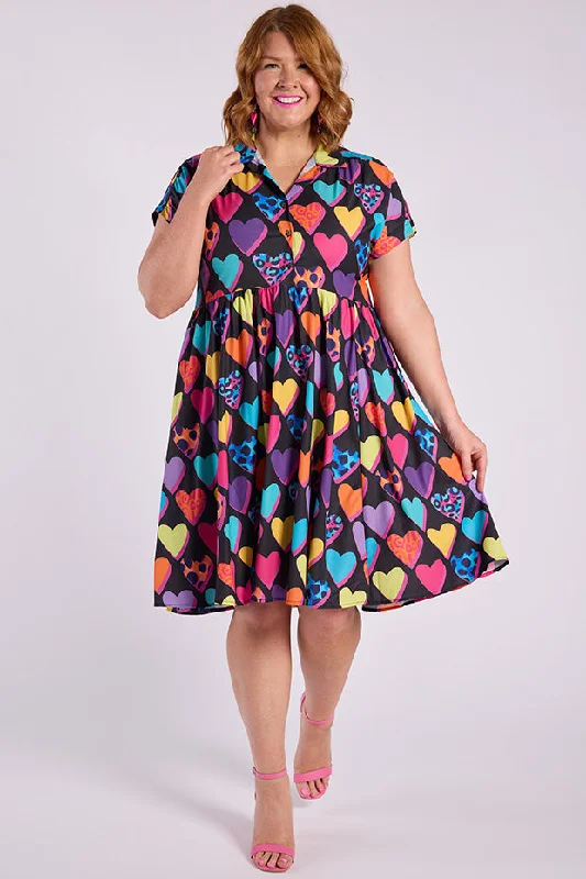 Frankie Inky Hearts Dress