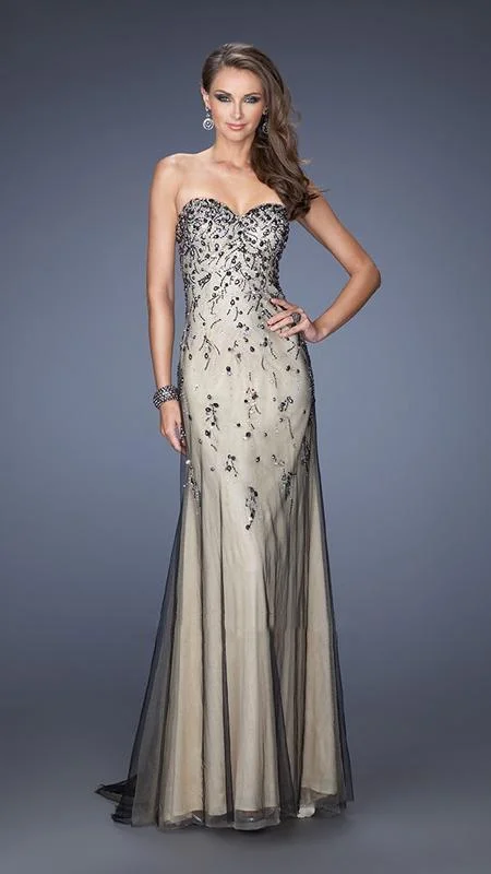 La Femme Gigi - Embellished Sweetheart Sheath Evening Dress 20080