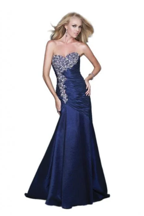 La Femme Gigi - Jeweled Open Back Sweetheart Evening Gown 16226