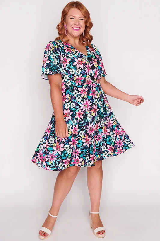 Logan Neon Bloom Dress