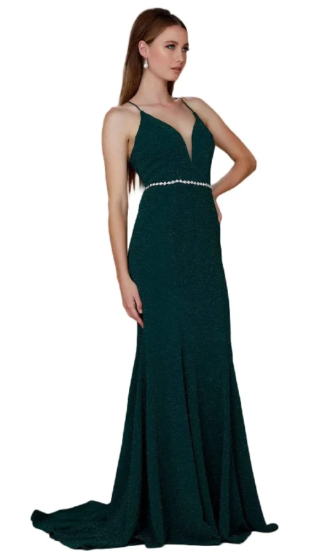 Nox Anabel - Plunging V-Neck Gown N160SC