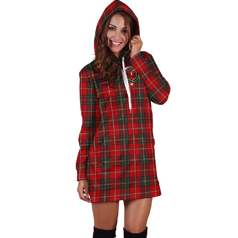 Orr Tartan Hoodie Dress with Family Crest