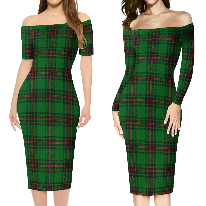 Orrock Tartan Off Shoulder Lady Dress