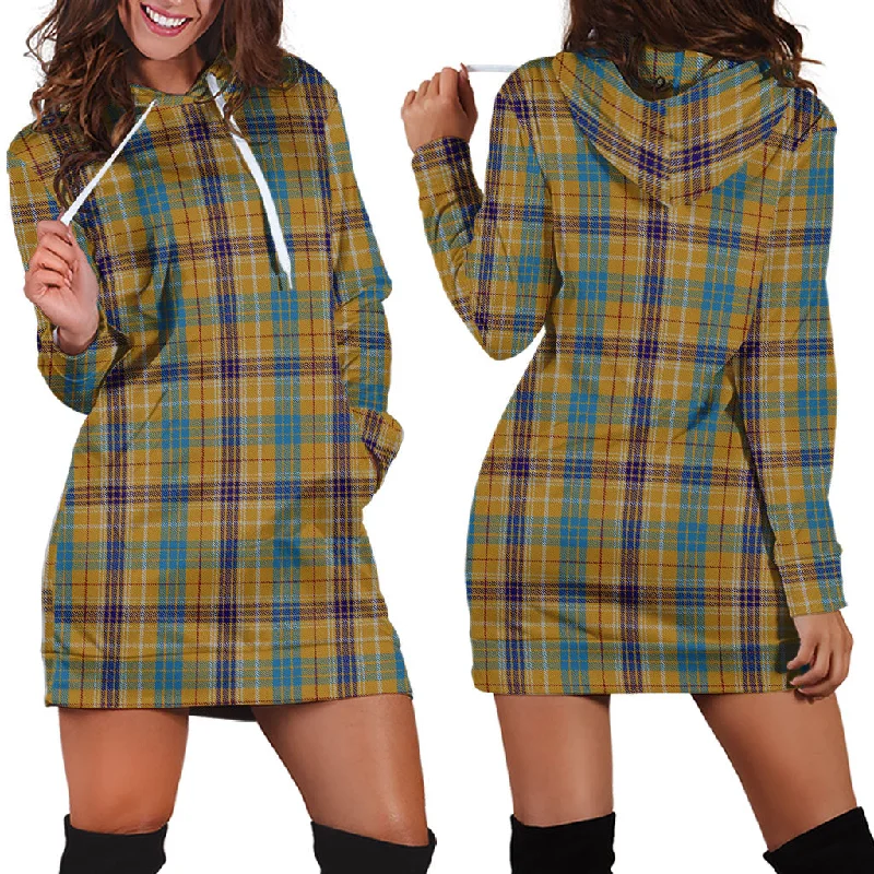 Ottawa Canada Tartan Hoodie Dress