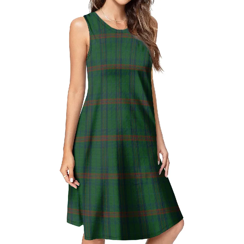 Owen of Wales Tartan Womens Casual Dresses