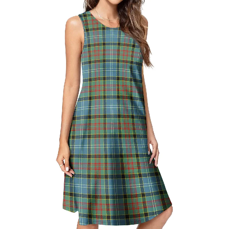 Paisley Tartan Womens Casual Dresses