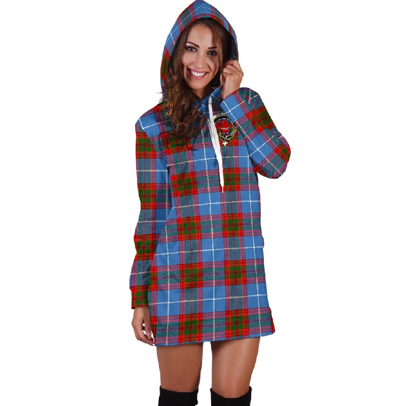 Pentland Tartan Hoodie Dress with Family Crest