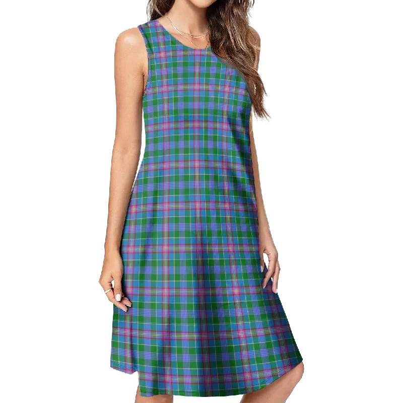 Pitcairn Tartan Womens Casual Dresses