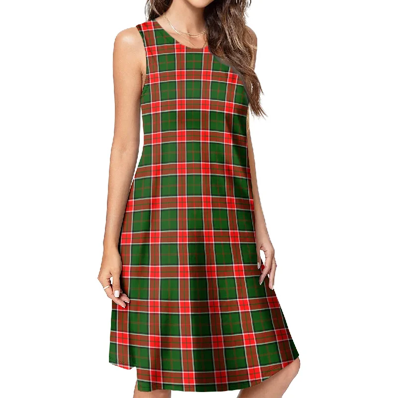 Pollock Tartan Womens Casual Dresses