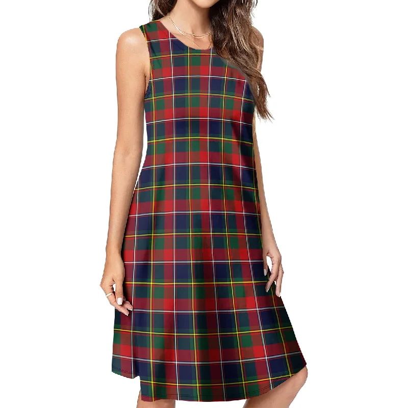 Quebec Province Canada Tartan Womens Casual Dresses