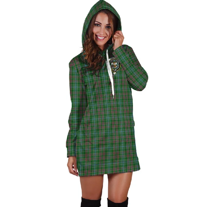 Ralston USA Tartan Hoodie Dress with Family Crest