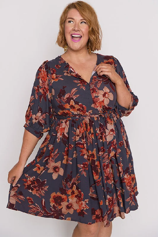 Rhonda Wall Flower Dress