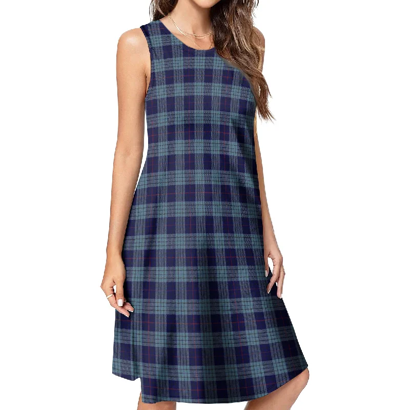 Roberts of Wales Tartan Womens Casual Dresses