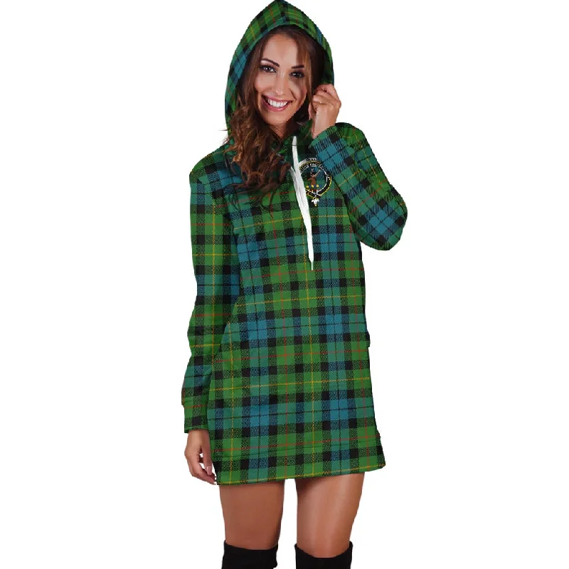 Rollo Ancient Tartan Hoodie Dress with Family Crest