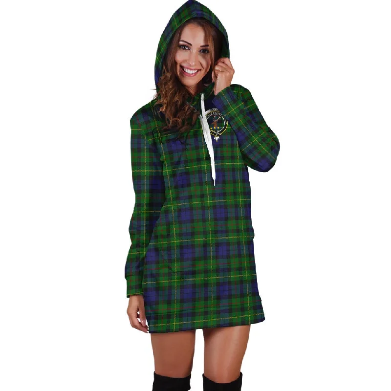 Rollo Tartan Hoodie Dress with Family Crest