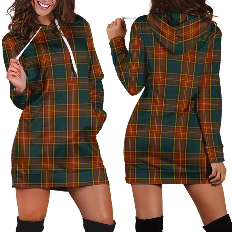 Roscommon County Ireland Tartan Hoodie Dress