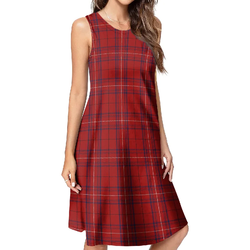 Rose of Kilravock Tartan Womens Casual Dresses