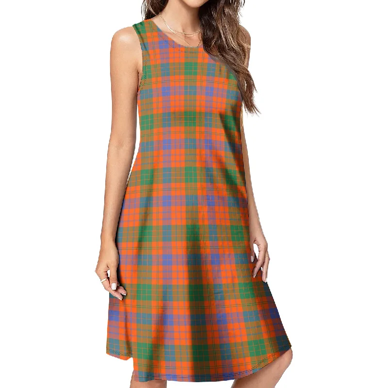 Ross Ancient Tartan Womens Casual Dresses