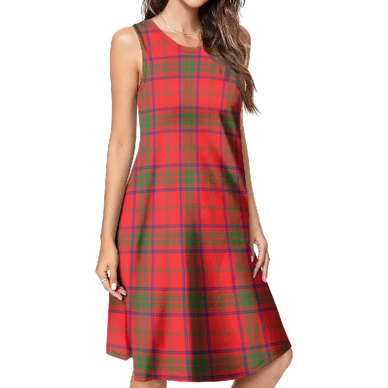 Ross Modern Tartan Womens Casual Dresses