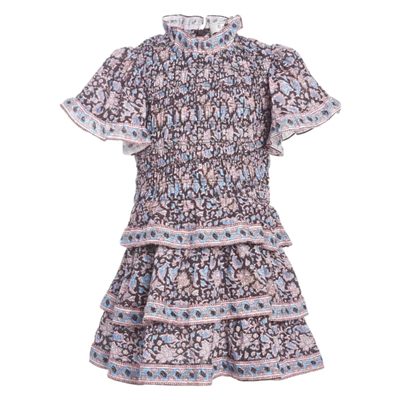 AMAKI SMOCKED DRESS