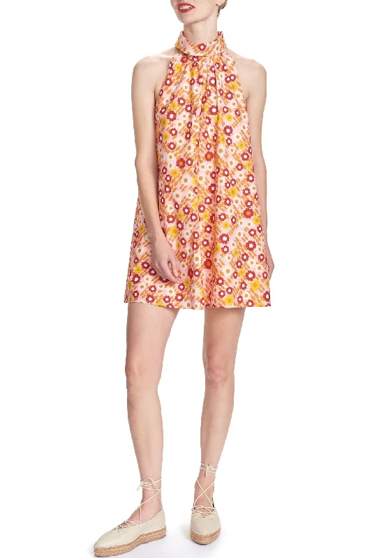 SUZI COLLAR SWING DRESS - DAISY - ORGANIC