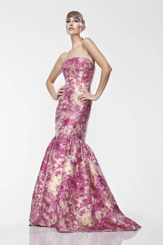 Theia - Strapless Flutter Hem Mermaid Gown 881176SC