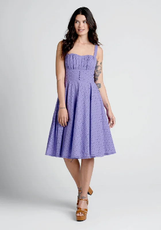 Anglaise For Days Fit and Flare Dress