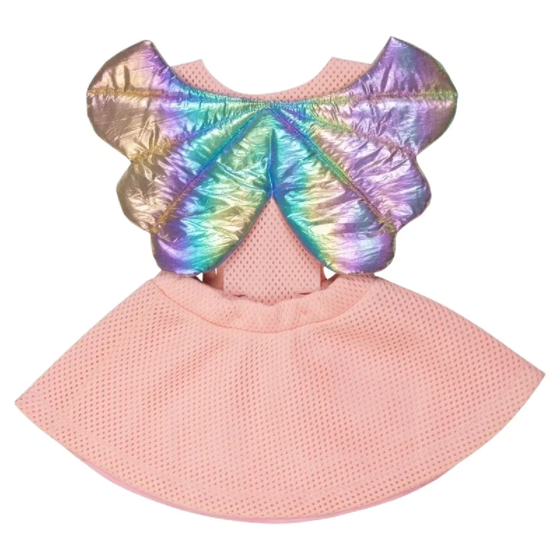 ANGEL GIRL RAINBOW WINGS DRESS W/ REMOVABLE STRAPS