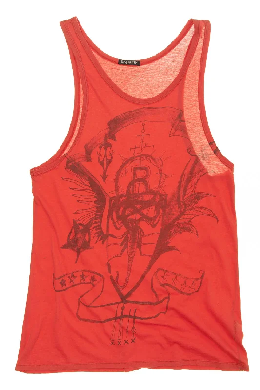 Balmain - Red Tank Top - FR 40 Solid Tank Dress