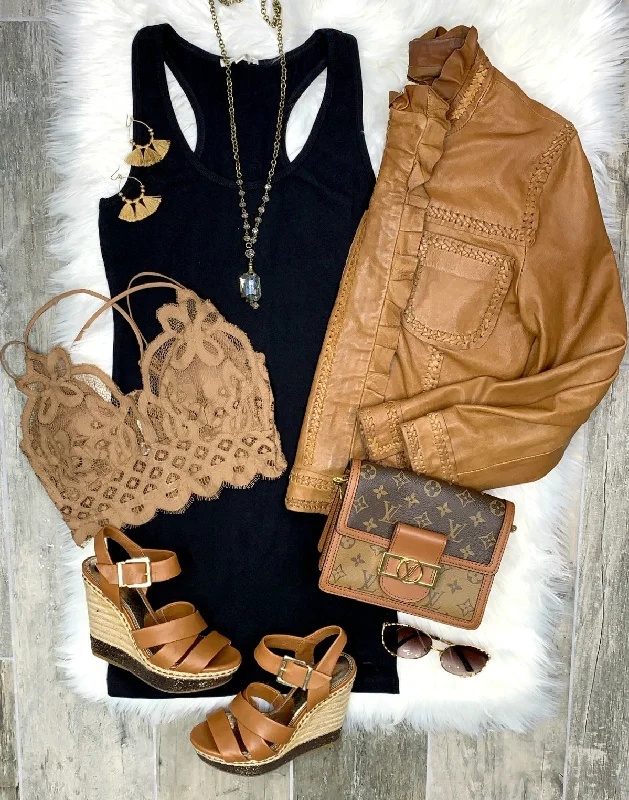 Basic Tank Dress: Black Chic Casual Tank Dress