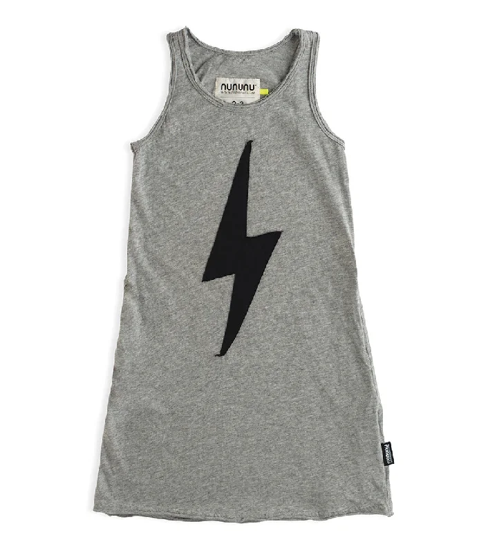 bolt patch tank dress Off-shoulder Tank Dress