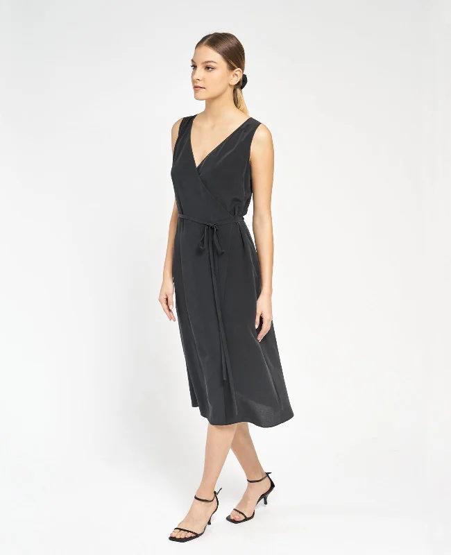 Silk Wrap Tank Dress Tank Dress Glamour